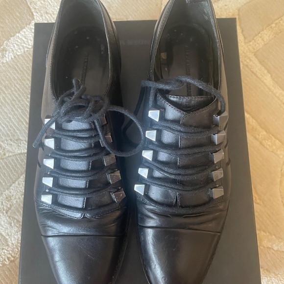 Black Alexander Wang lace up shoe with cut outs - Picture 6 of 10